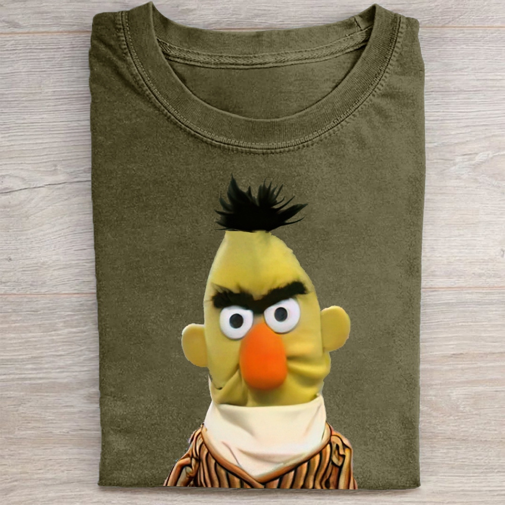 Angry Bert Meme Vintage Washed Tee