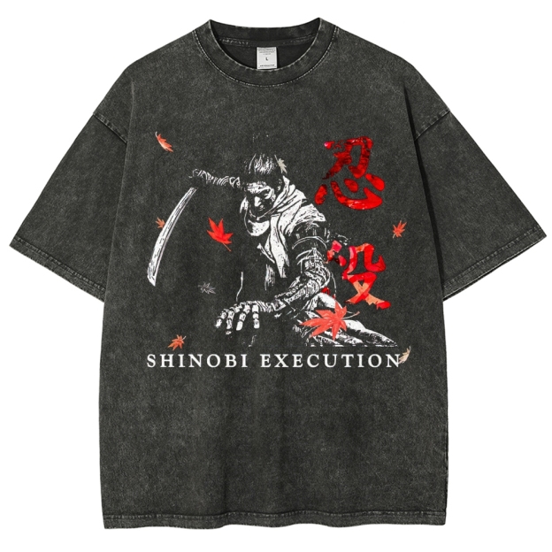 "Shinobi Execution" Feudal Ninja Washed T-Shirt