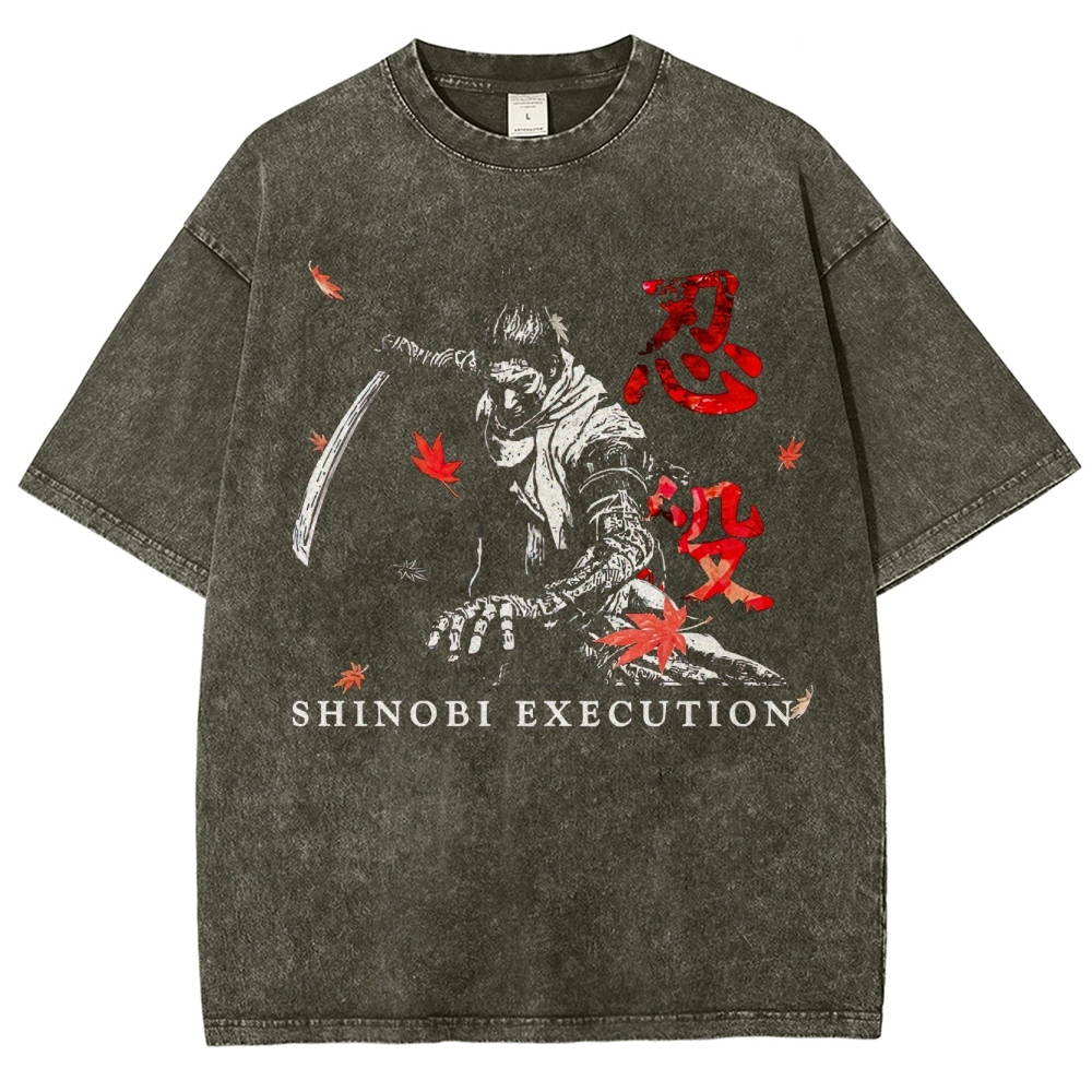 "Shinobi Execution" Feudal Ninja Washed T-Shirt