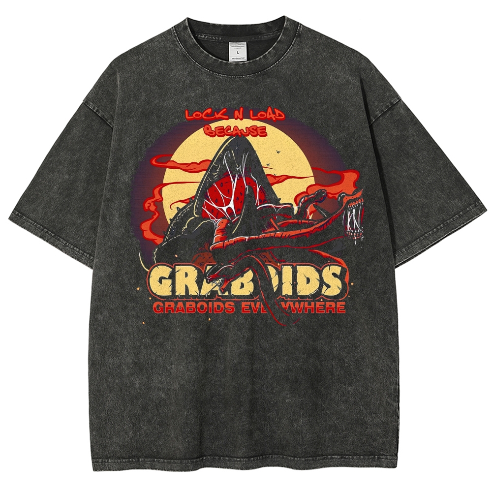 "Graboids Everywhere" Desert Terror Washed T-Shirt