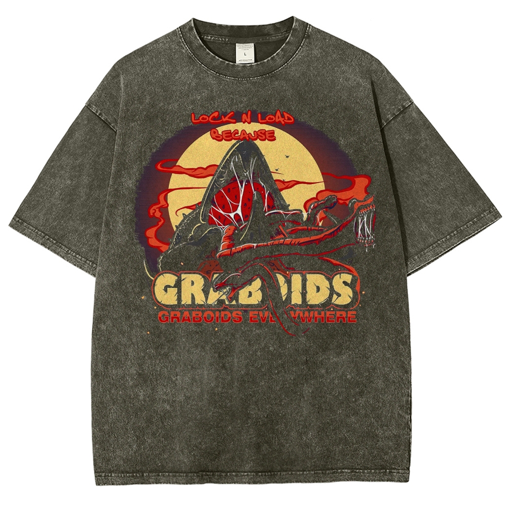 "Graboids Everywhere" Desert Terror Washed T-Shirt