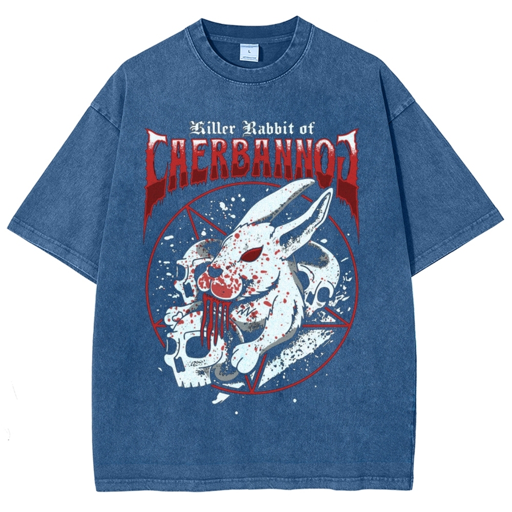 "Killer Rabbit of Caerbannog" Metal Washed T-Shirt