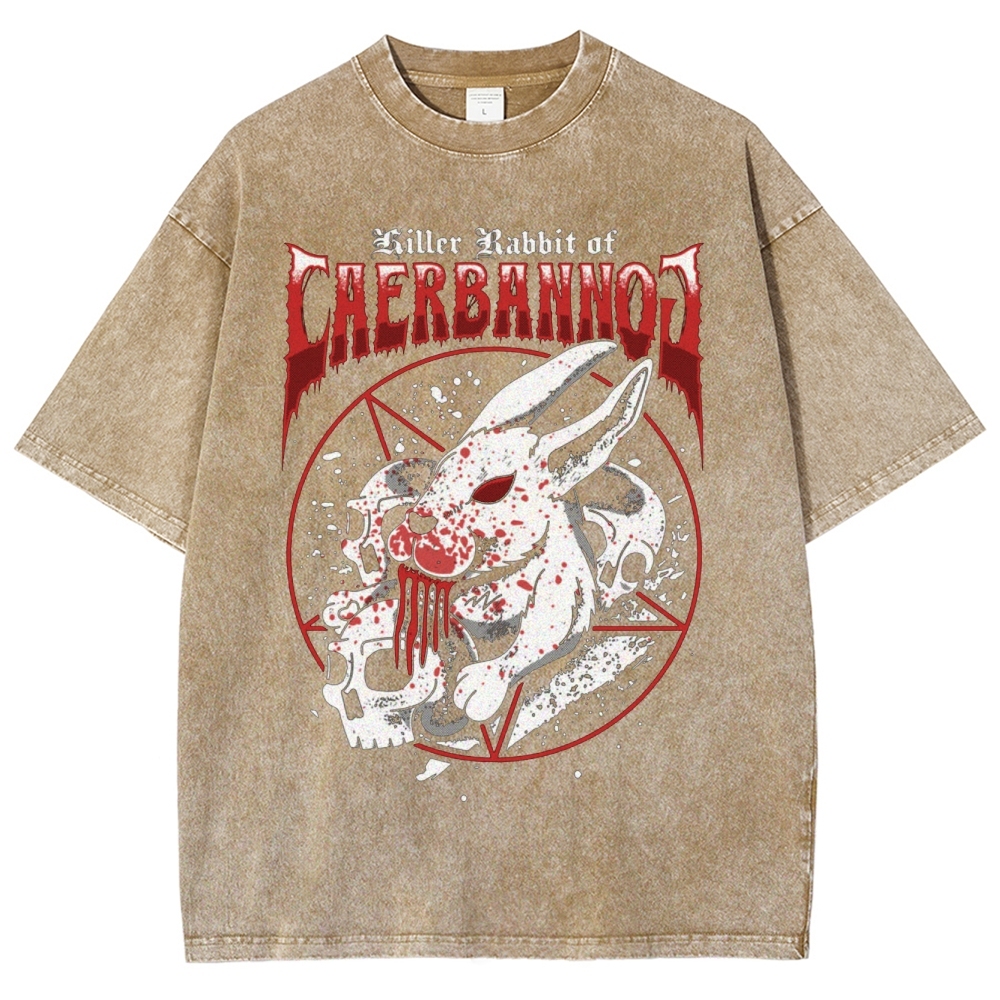"Killer Rabbit of Caerbannog" Metal Washed T-Shirt
