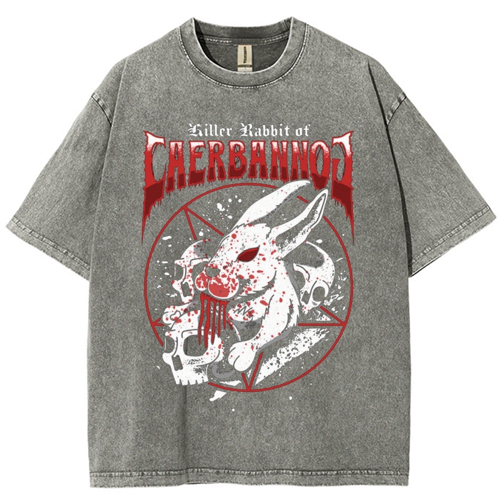 "Killer Rabbit of Caerbannog" Metal Washed T-Shirt
