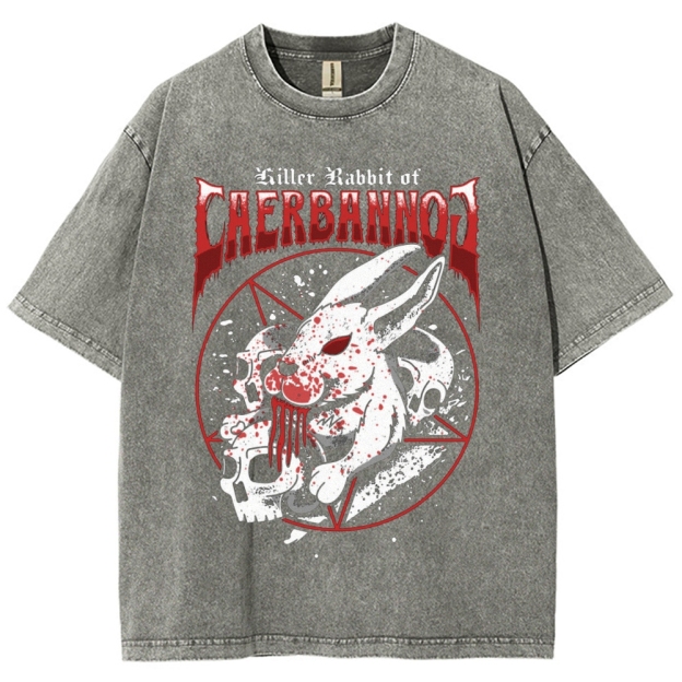 "Killer Rabbit of Caerbannog" Metal Washed T-Shirt