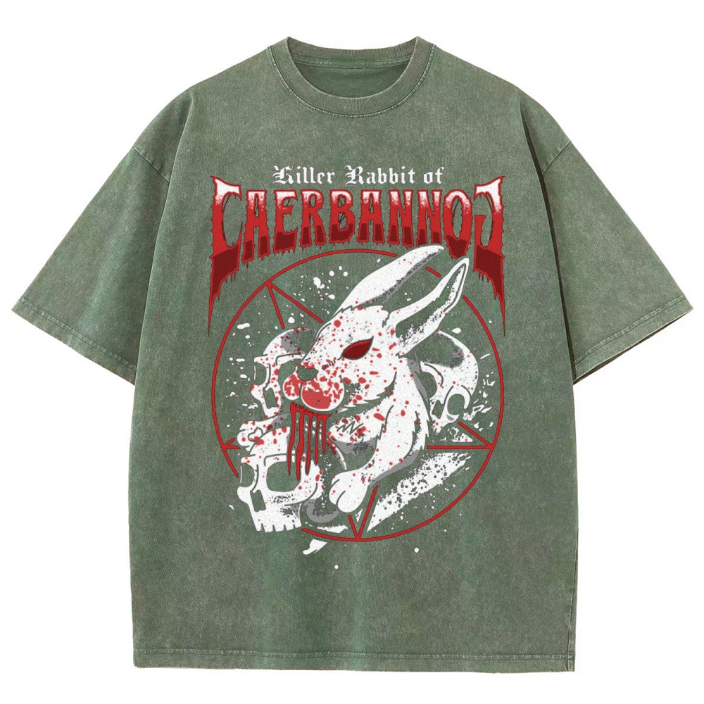 "Killer Rabbit of Caerbannog" Metal Washed T-Shirt