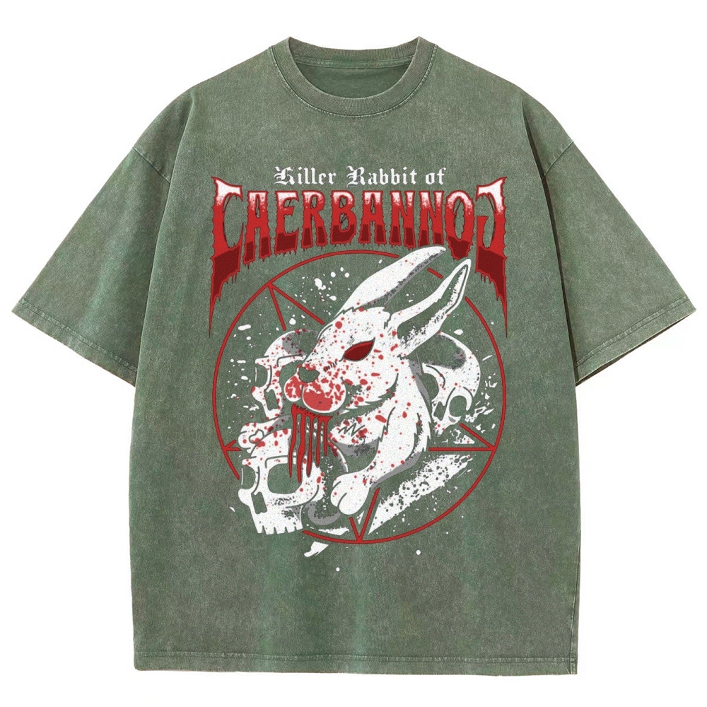 "Killer Rabbit of Caerbannog" Metal Washed T-Shirt
