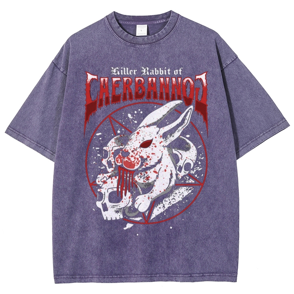 "Killer Rabbit of Caerbannog" Metal Washed T-Shirt