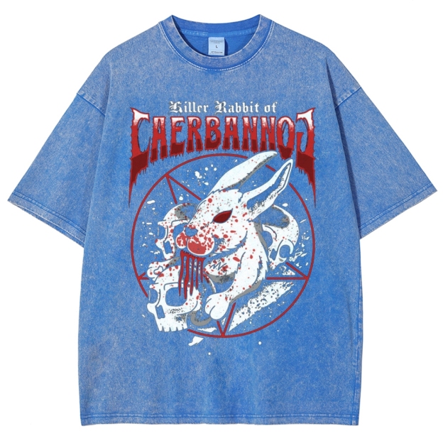 "Killer Rabbit of Caerbannog" Metal Washed T-Shirt