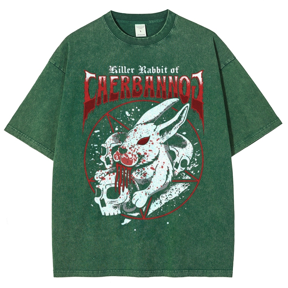 "Killer Rabbit of Caerbannog" Metal Washed T-Shirt