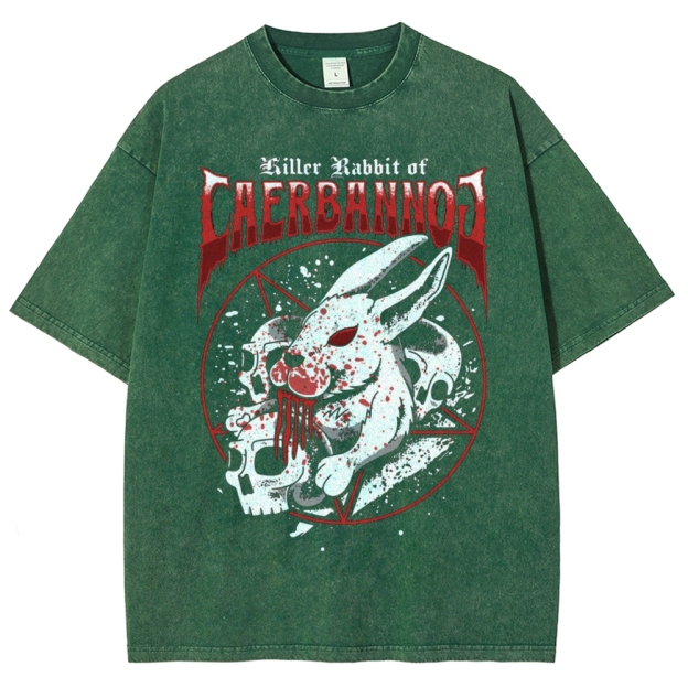 "Killer Rabbit of Caerbannog" Metal Washed T-Shirt