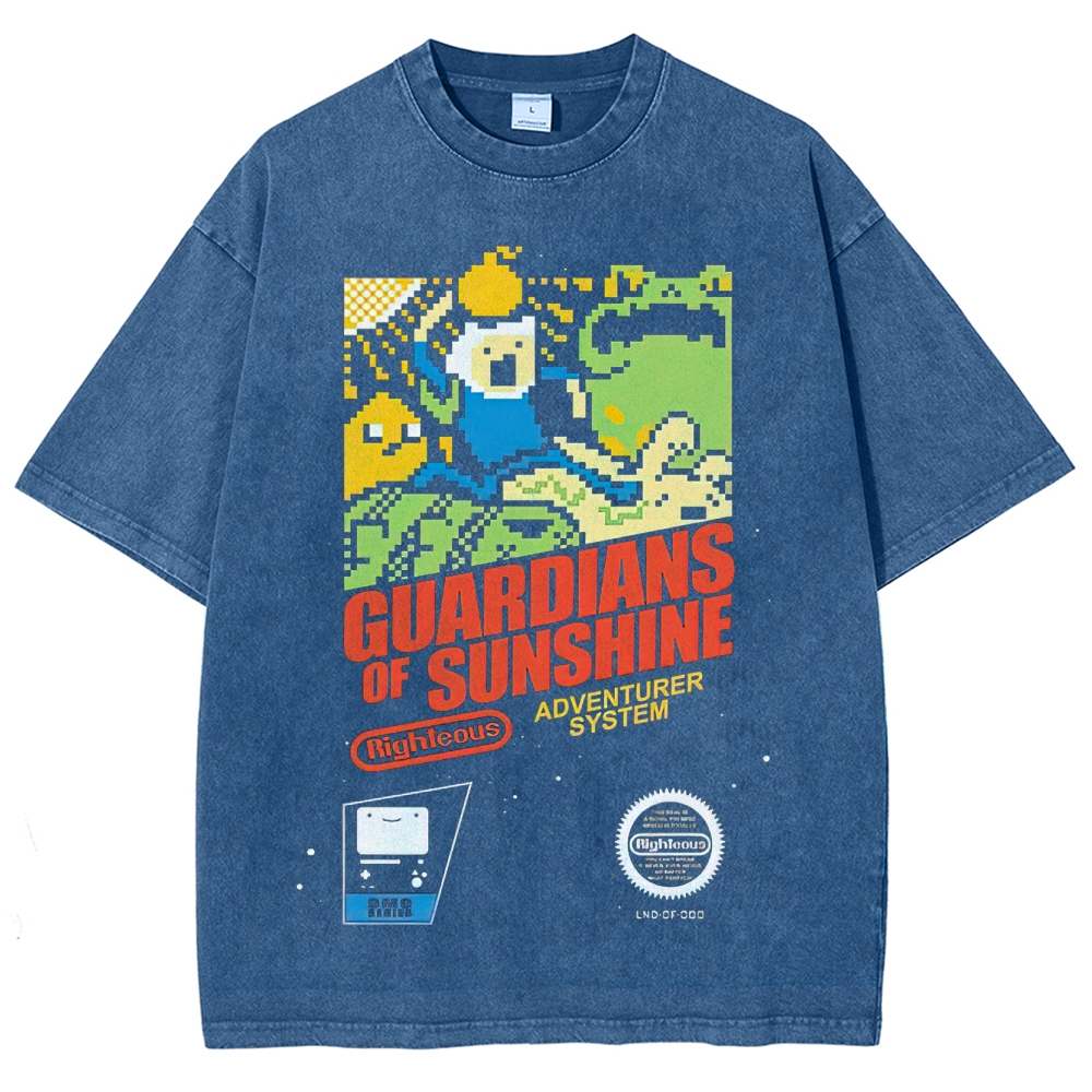 "Guardians of Sunshine" Pixel Game Washed T-Shirt