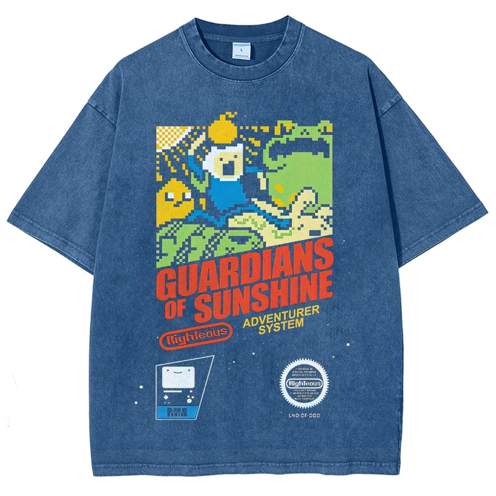 "Guardians of Sunshine" Pixel Game Washed T-Shirt