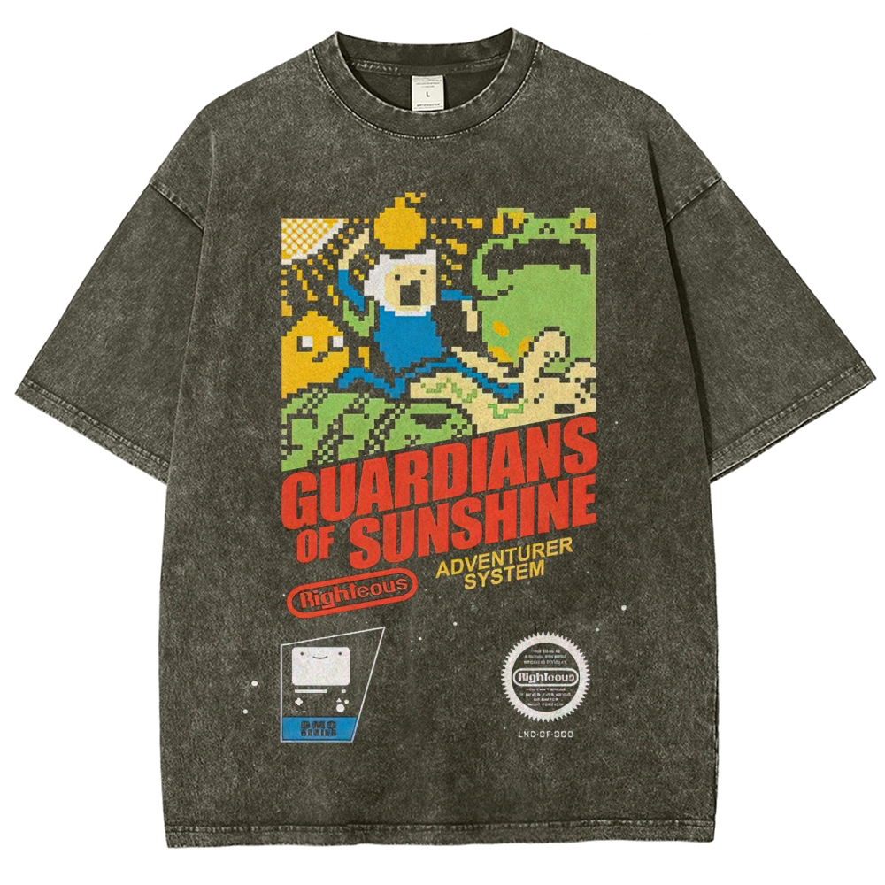 "Guardians of Sunshine" Pixel Game Washed T-Shirt