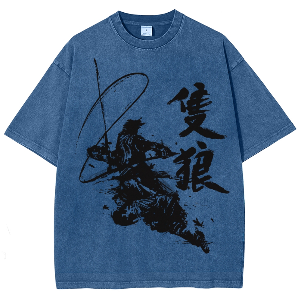  Ink Brush NinjaWashed T-Shirt