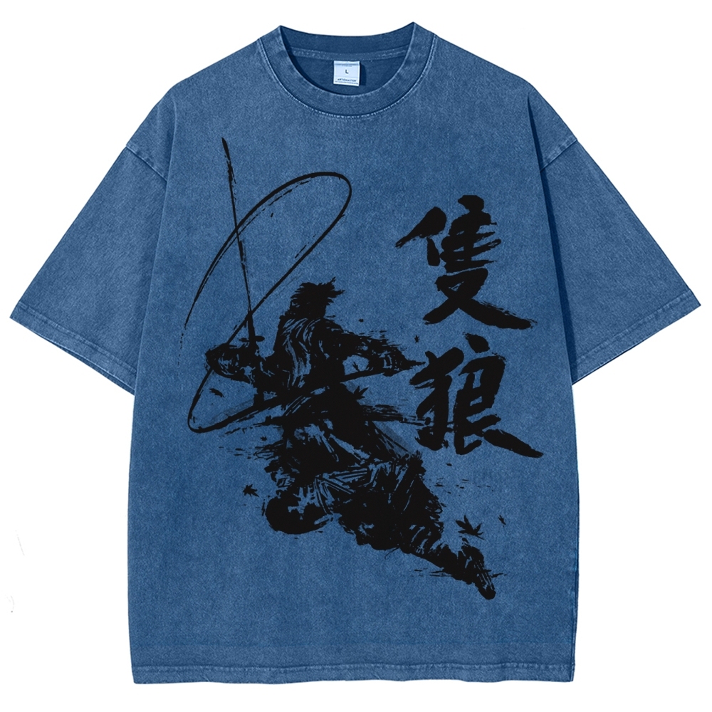  Ink Brush NinjaWashed T-Shirt