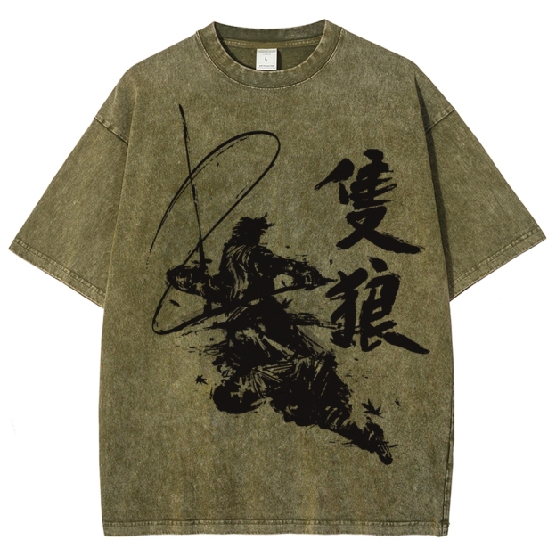 Ink Brush NinjaWashed T-Shirt