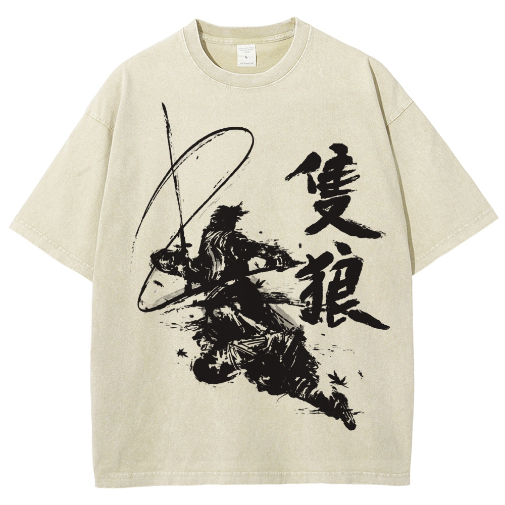  Ink Brush NinjaWashed T-Shirt