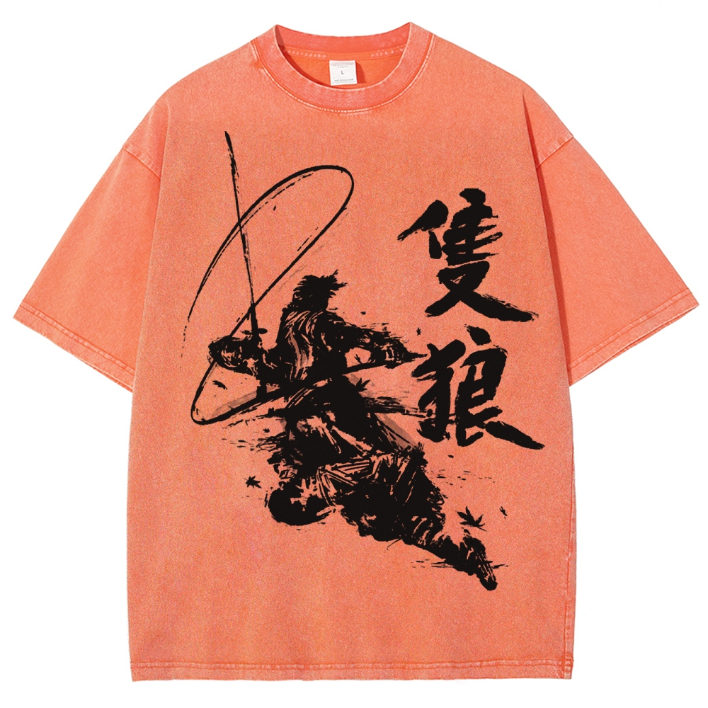  Ink Brush NinjaWashed T-Shirt