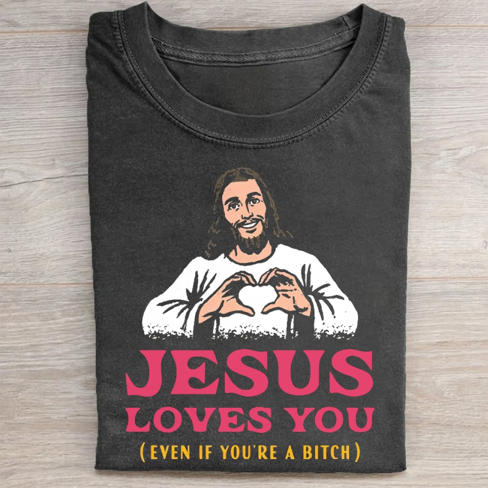 Jesus Loves You Washed Tee 