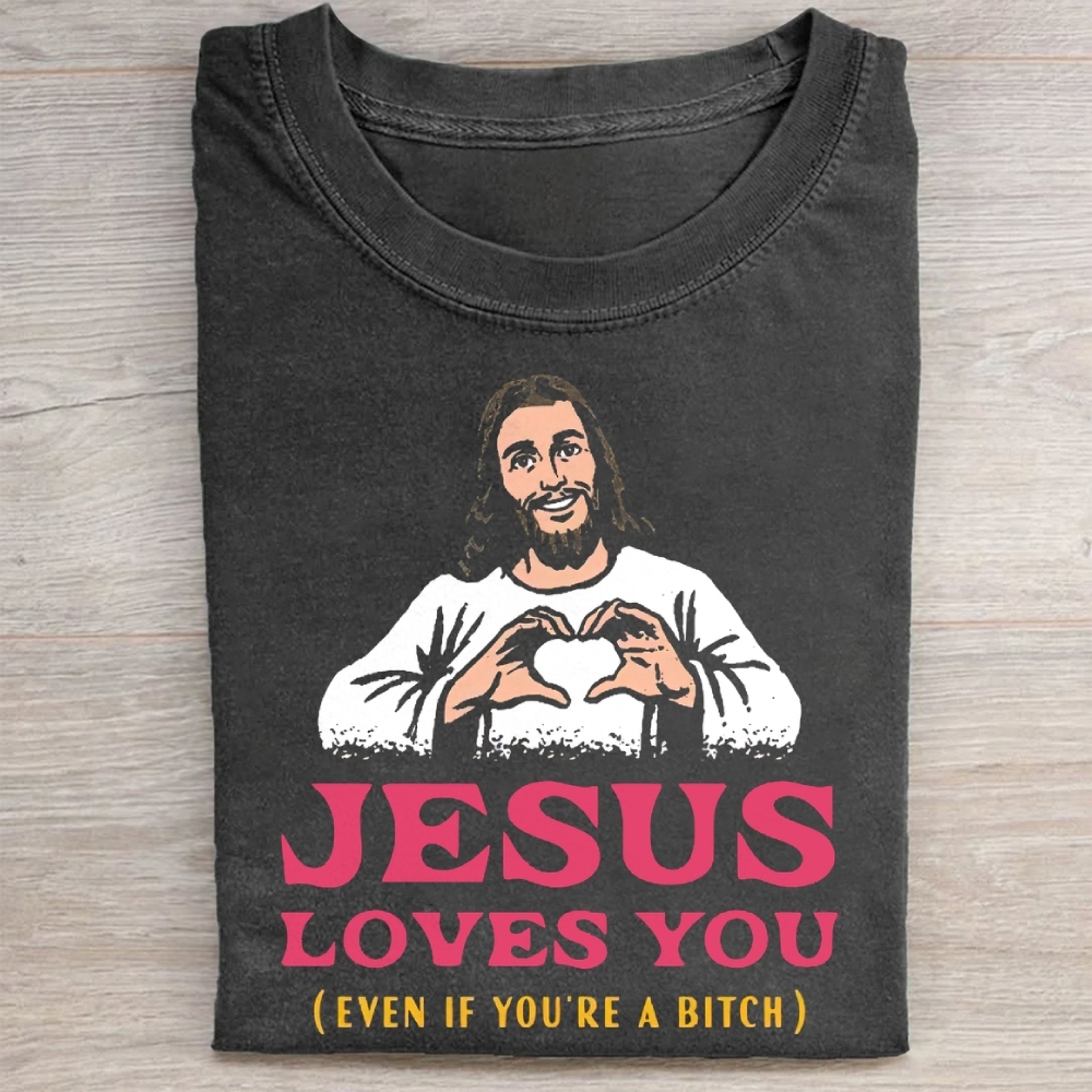 Jesus Loves You Washed Tee 