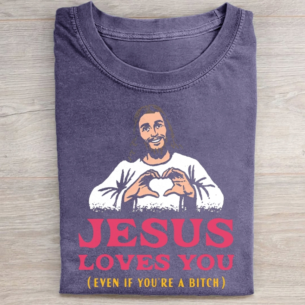 Jesus Loves You Washed Tee