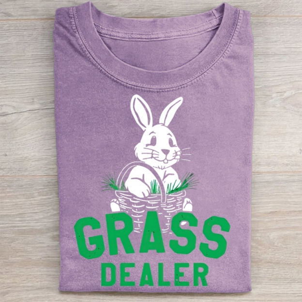 Funny Bunny Basket Graphic Washed Tee 
