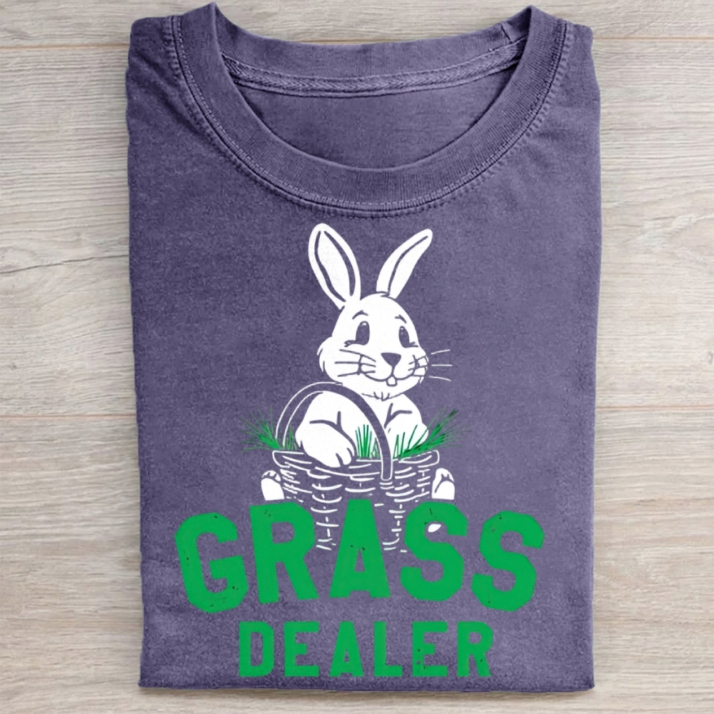 Funny Bunny Basket Graphic Washed Tee 