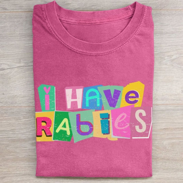 Ransom-Style Collage Letter Graphic Washed Tee 