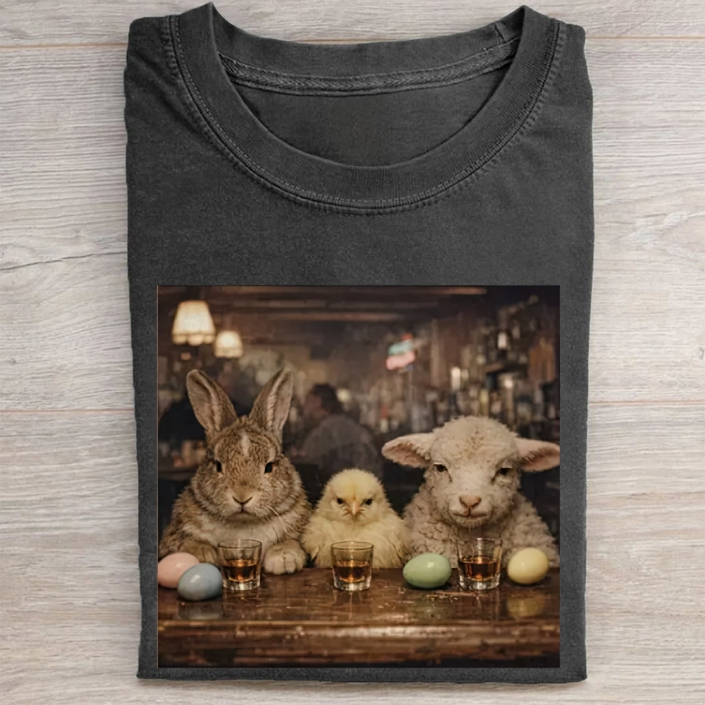 Easter Farm Trio Bar Vintage Washed Tee