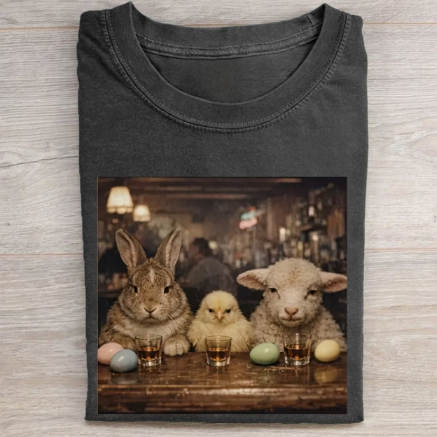 Easter Farm Trio Bar Vintage Washed Tee