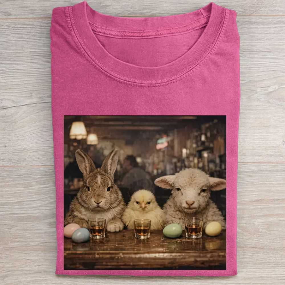 Easter Farm Trio Bar Vintage Washed Tee