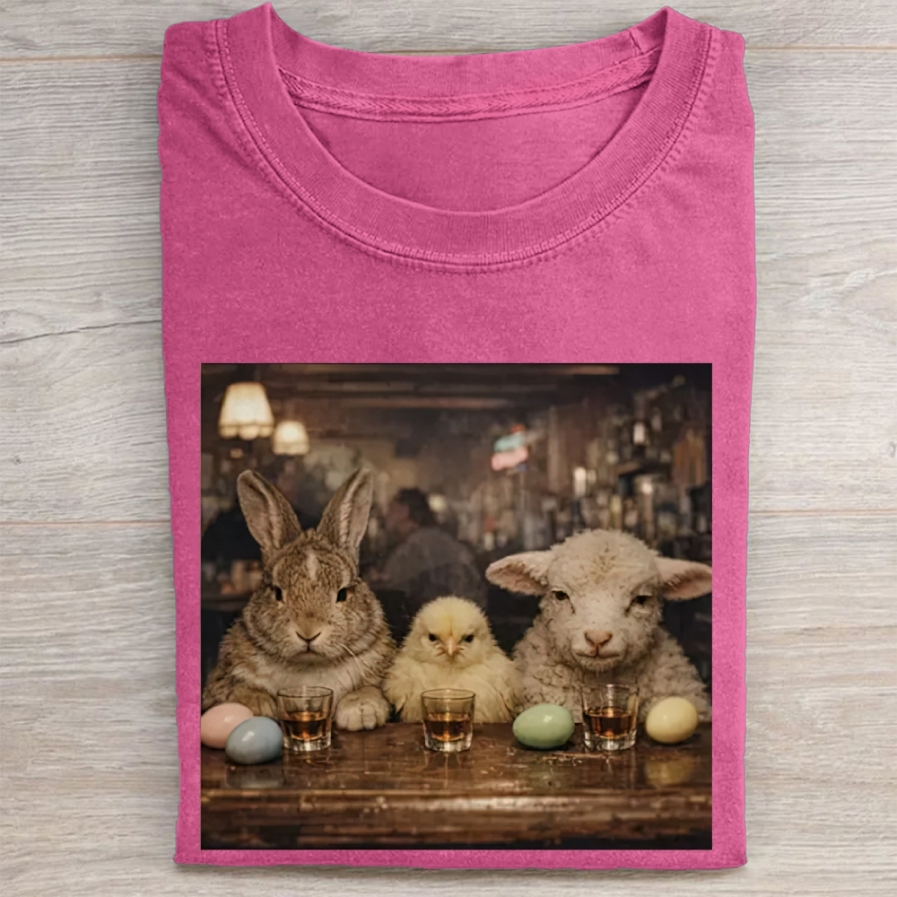 Easter Farm Trio Bar Vintage Washed Tee