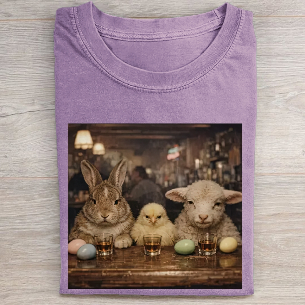 Easter Farm Trio Bar Vintage Washed Tee