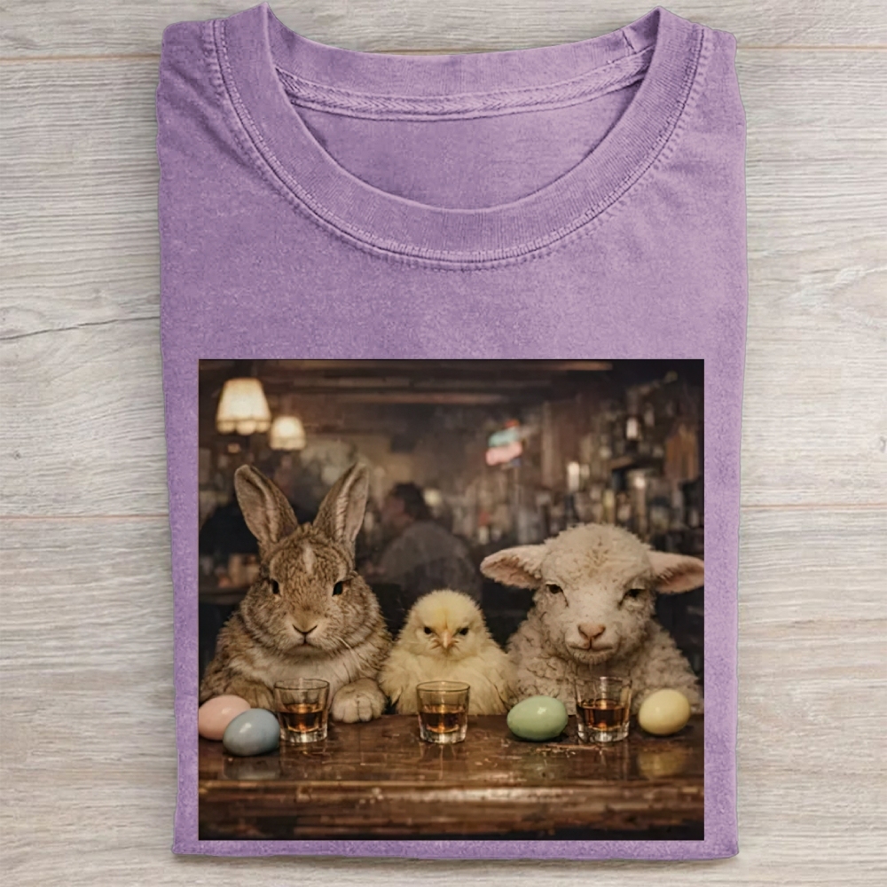 Easter Farm Trio Bar Vintage Washed Tee