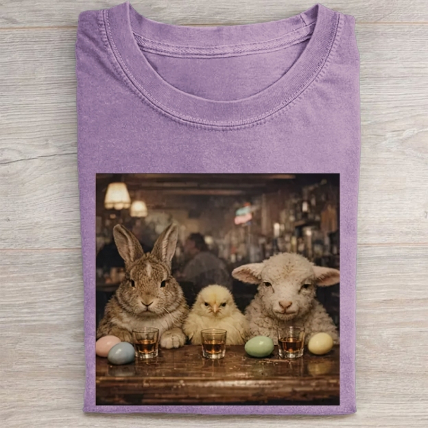 Easter Farm Trio Bar Vintage Washed Tee