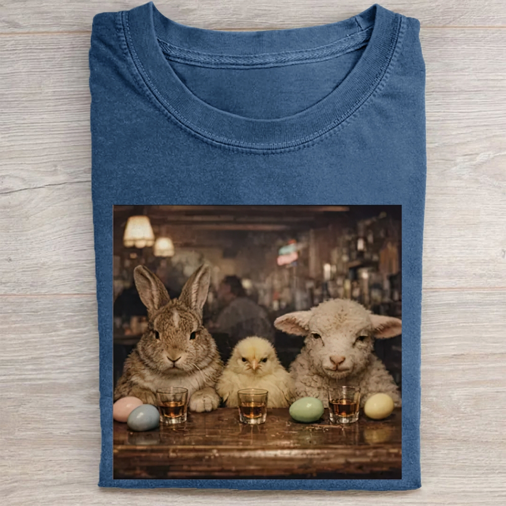 Easter Farm Trio Bar Vintage Washed Tee