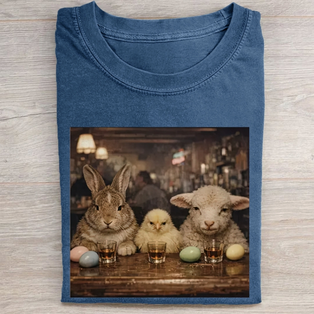 Easter Farm Trio Bar Vintage Washed Tee