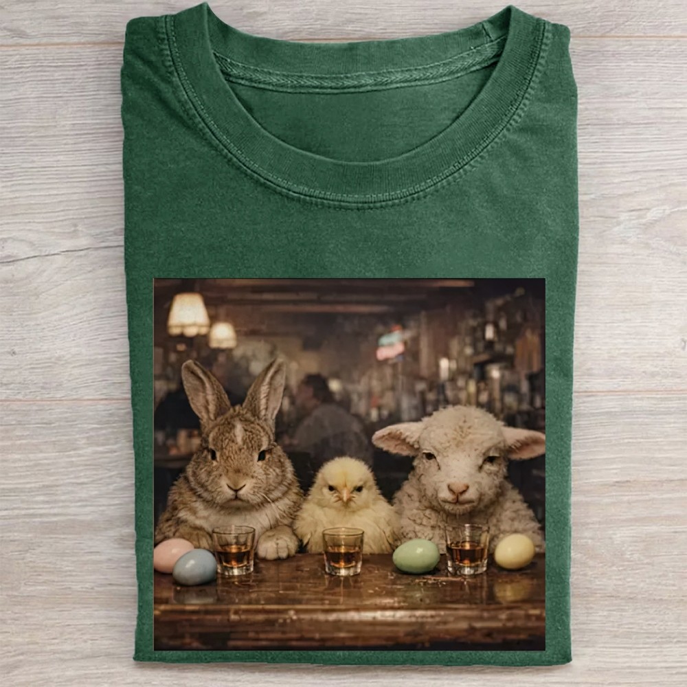 Easter Farm Trio Bar Vintage Washed Tee