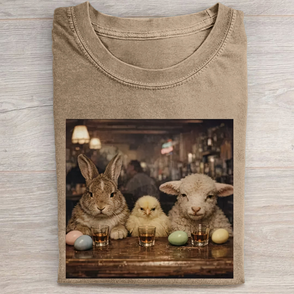 Easter Farm Trio Bar Vintage Washed Tee