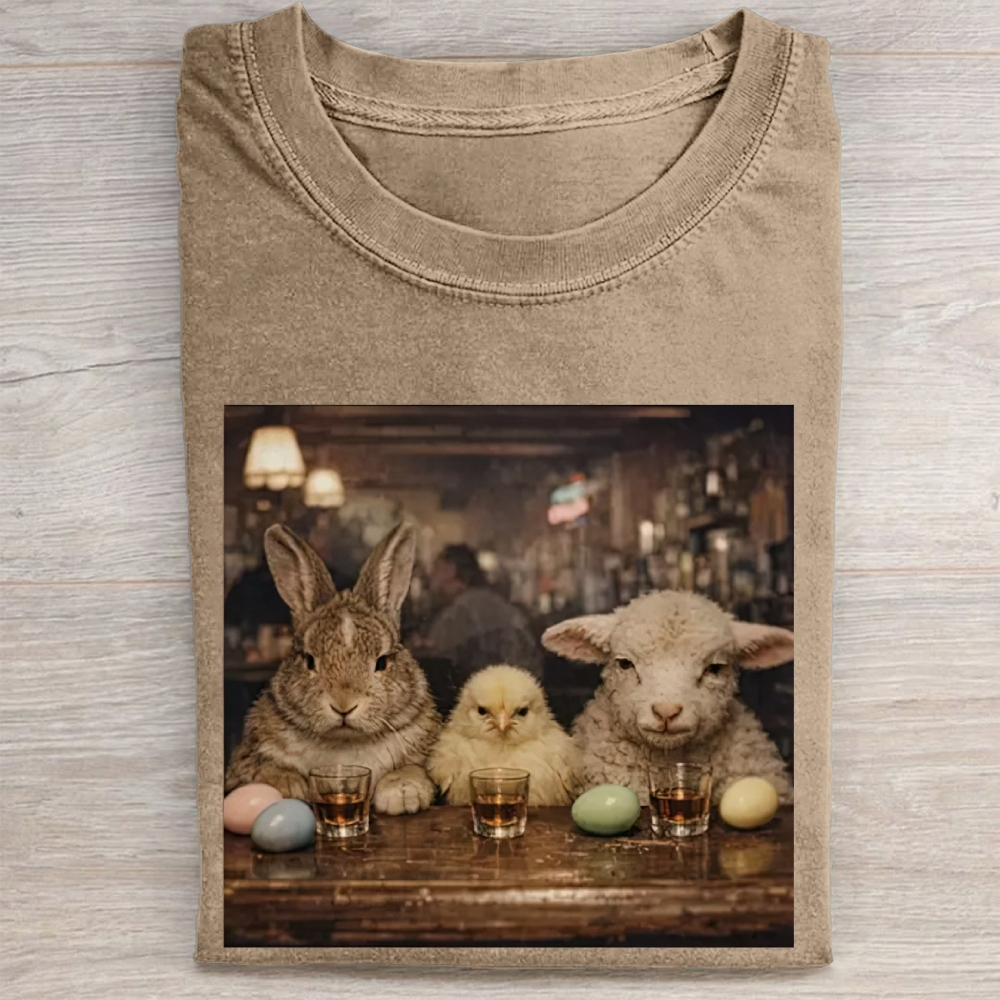 Easter Farm Trio Bar Vintage Washed Tee