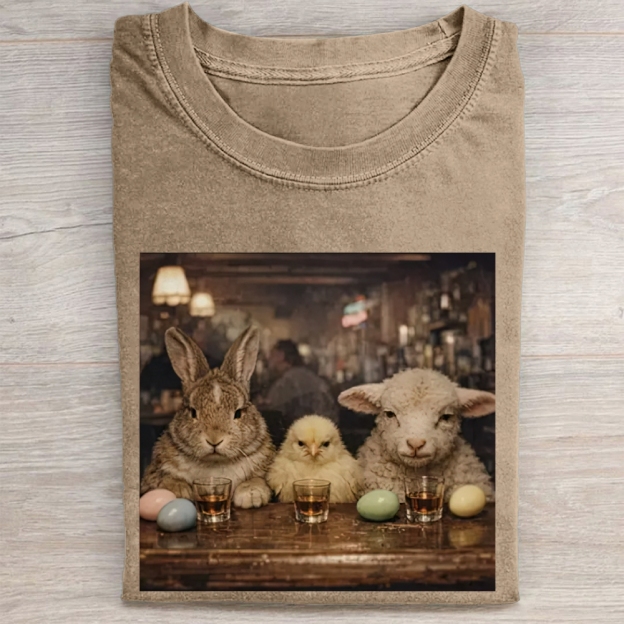 Easter Farm Trio Bar Vintage Washed Tee