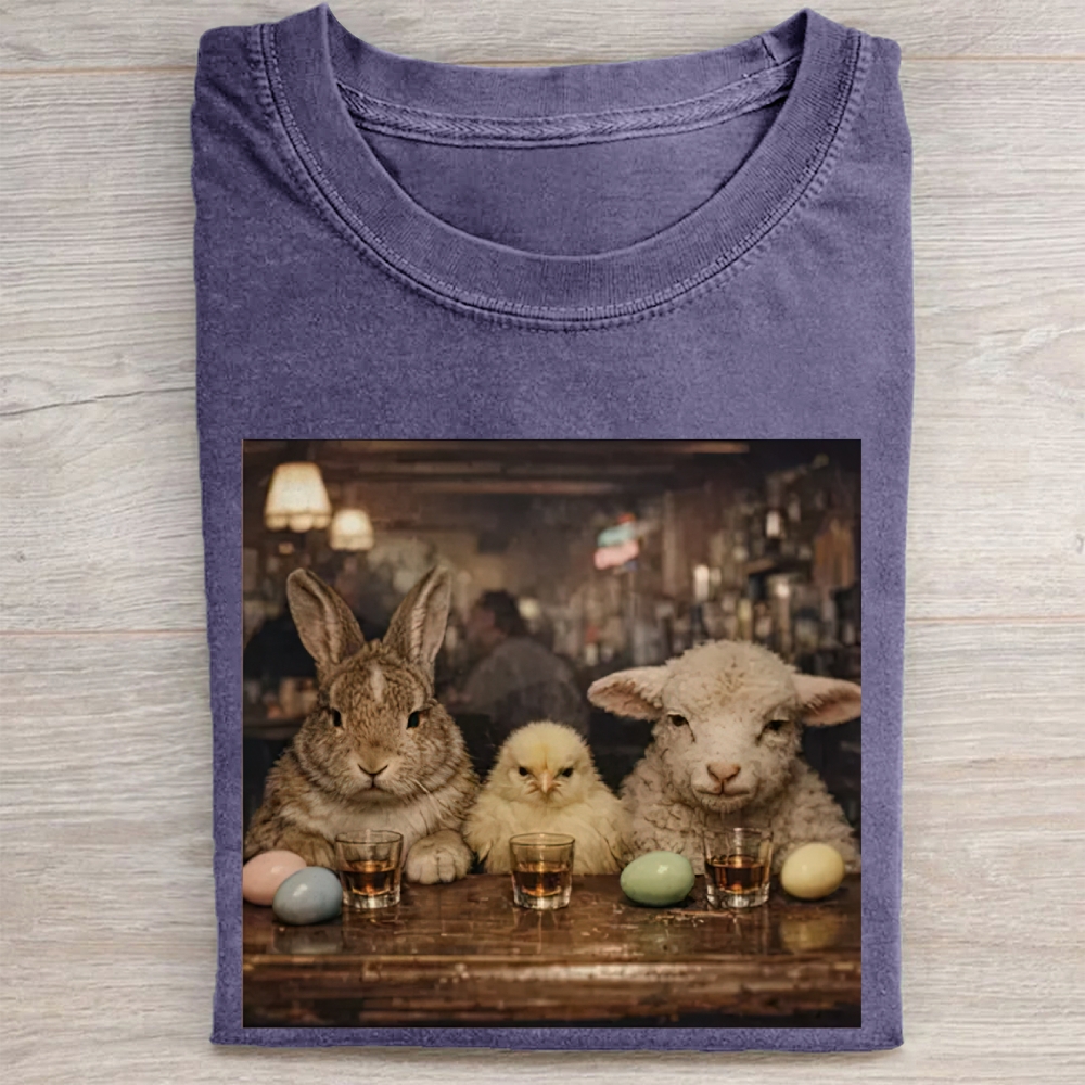 Easter Farm Trio Bar Vintage Washed Tee