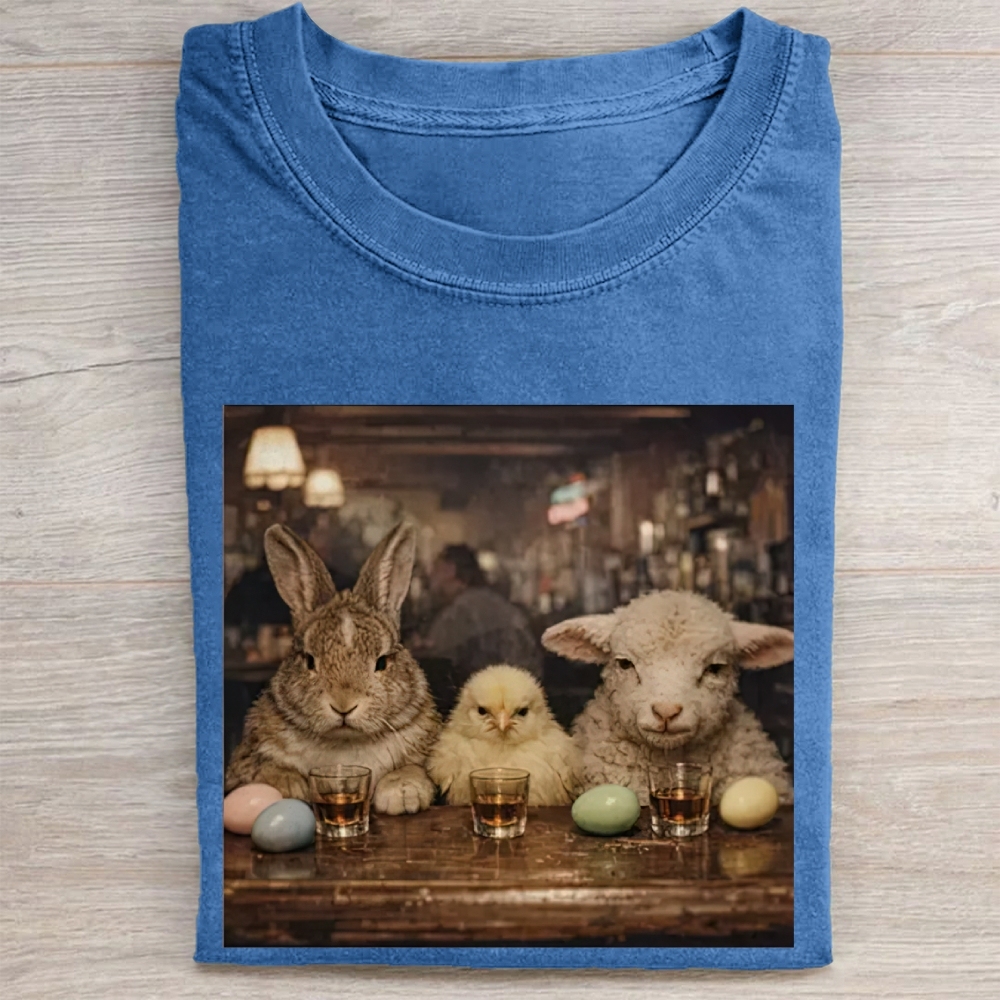 Easter Farm Trio Bar Vintage Washed Tee