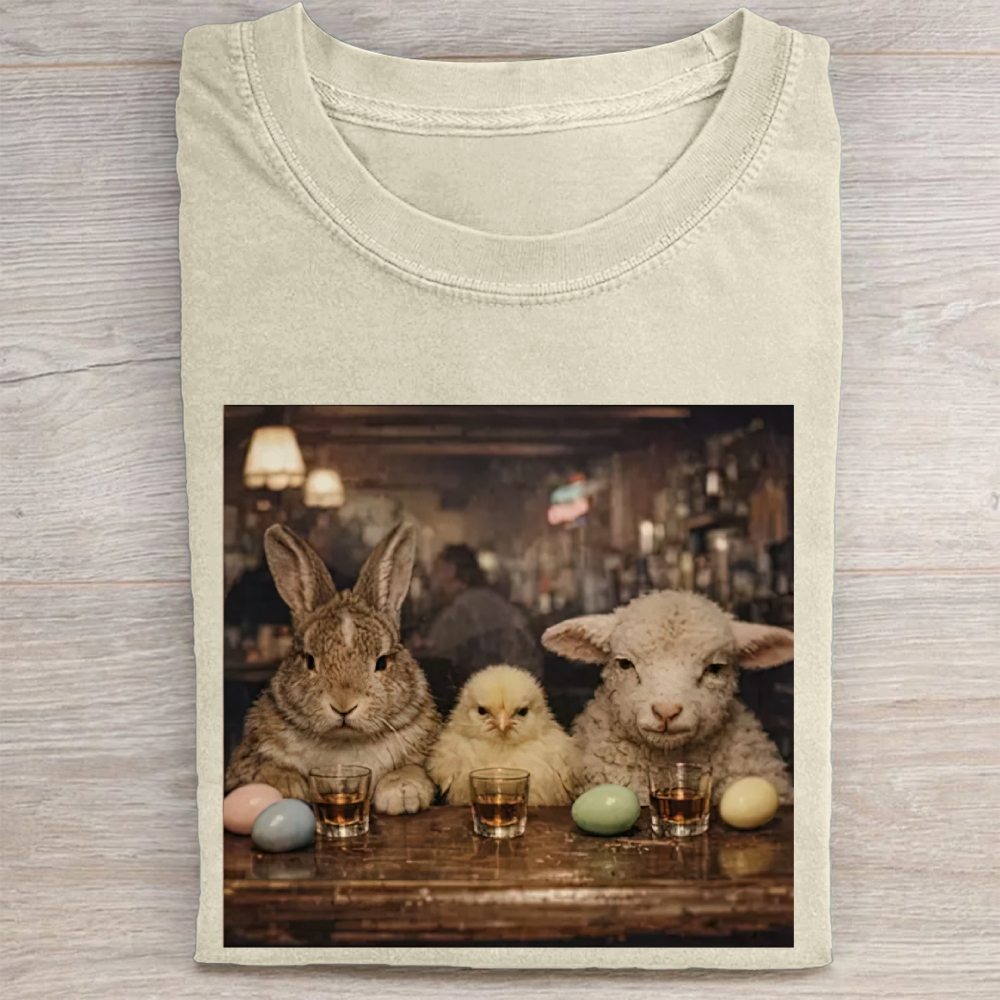 Easter Farm Trio Bar Vintage Washed Tee