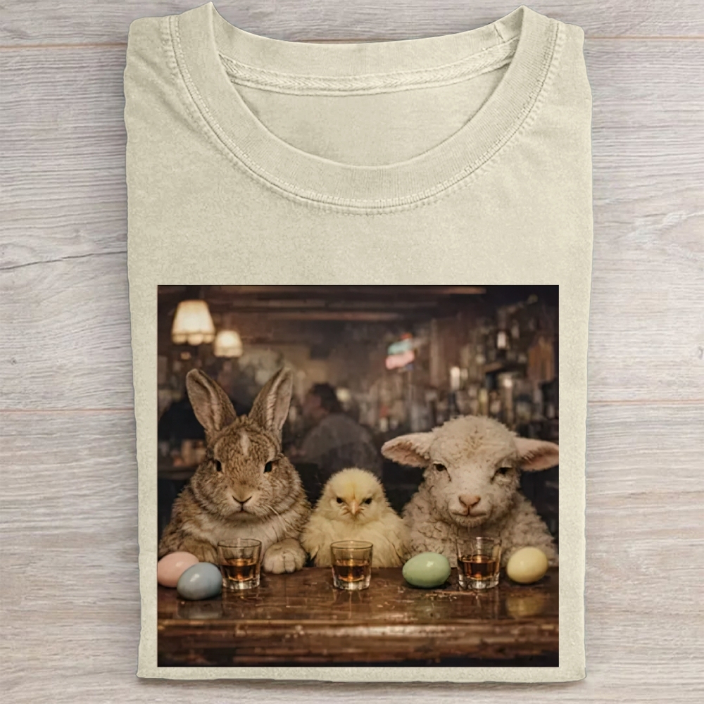 Easter Farm Trio Bar Vintage Washed Tee