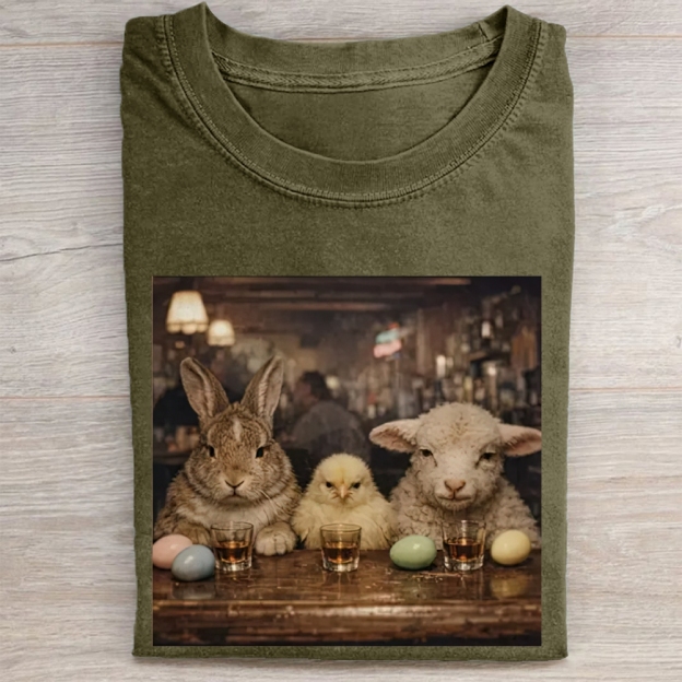 Easter Farm Trio Bar Vintage Washed Tee