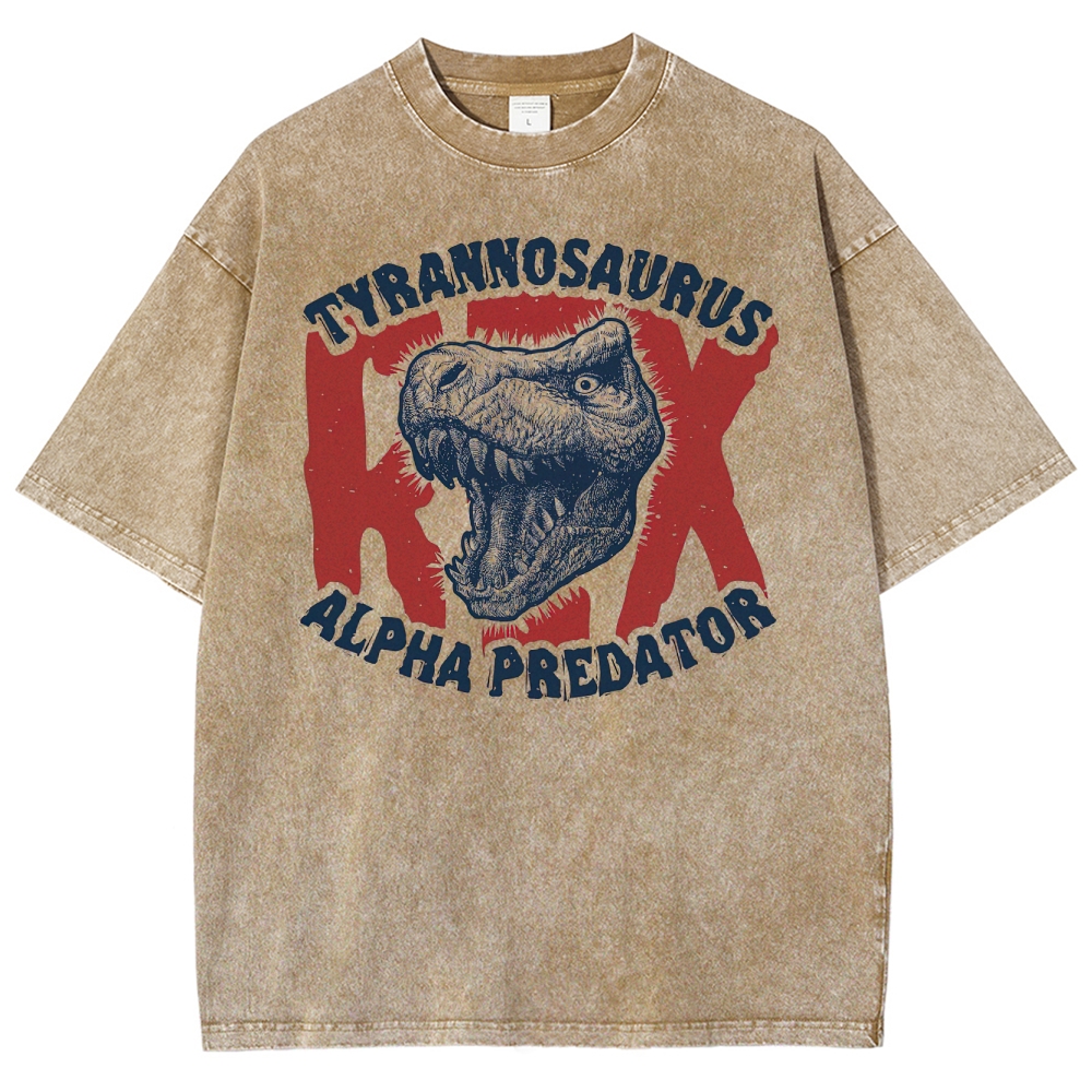 "Tyrannosaurus Rex: Alpha Predator" Washed T-Shirt