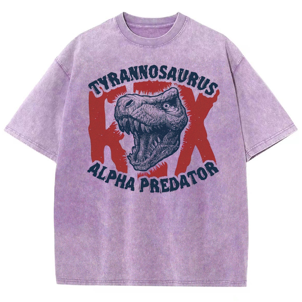 "Tyrannosaurus Rex: Alpha Predator" Washed T-Shirt