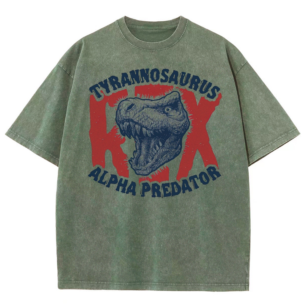 "Tyrannosaurus Rex: Alpha Predator" Washed T-Shirt